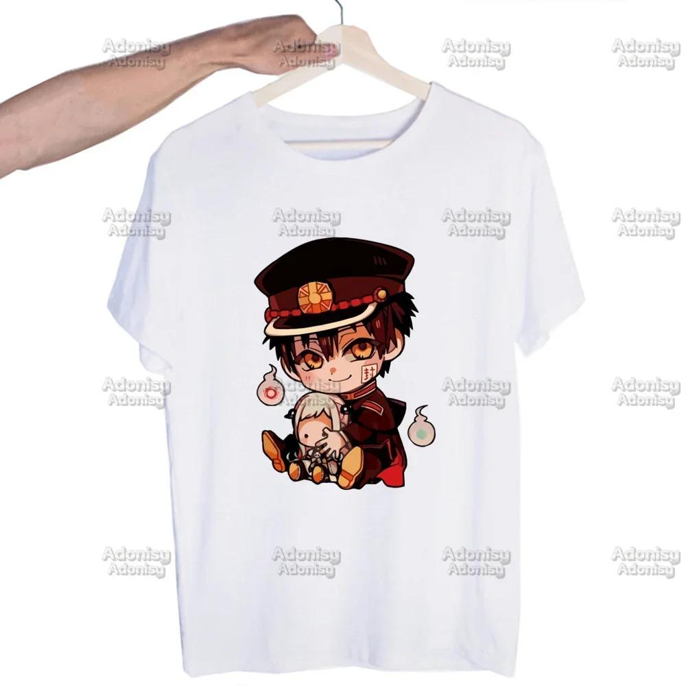 Hanako Kun Mens Harajaku Clothing Summer Streetwear Casual Loose Print Tee Short Sleeve Tops