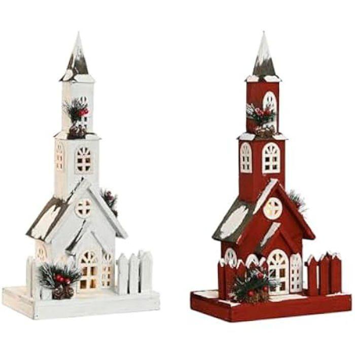 Décoration De Fête - HOME ESPRIT - Noël - Multicolore - 18 X 27 X 56 Cm - Lot De 2 Unités