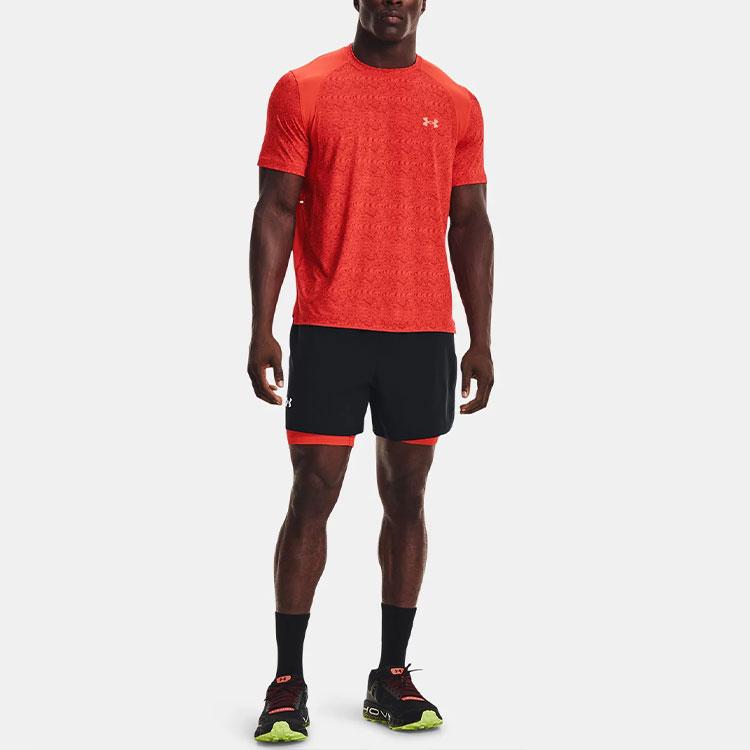 Under Armour Iso-Chill Casual Printed Fashion Trend Sports Running Comfortable Breathable Straight-Cut Crew Neck Short Sleeve T-Shirt 1366497-860