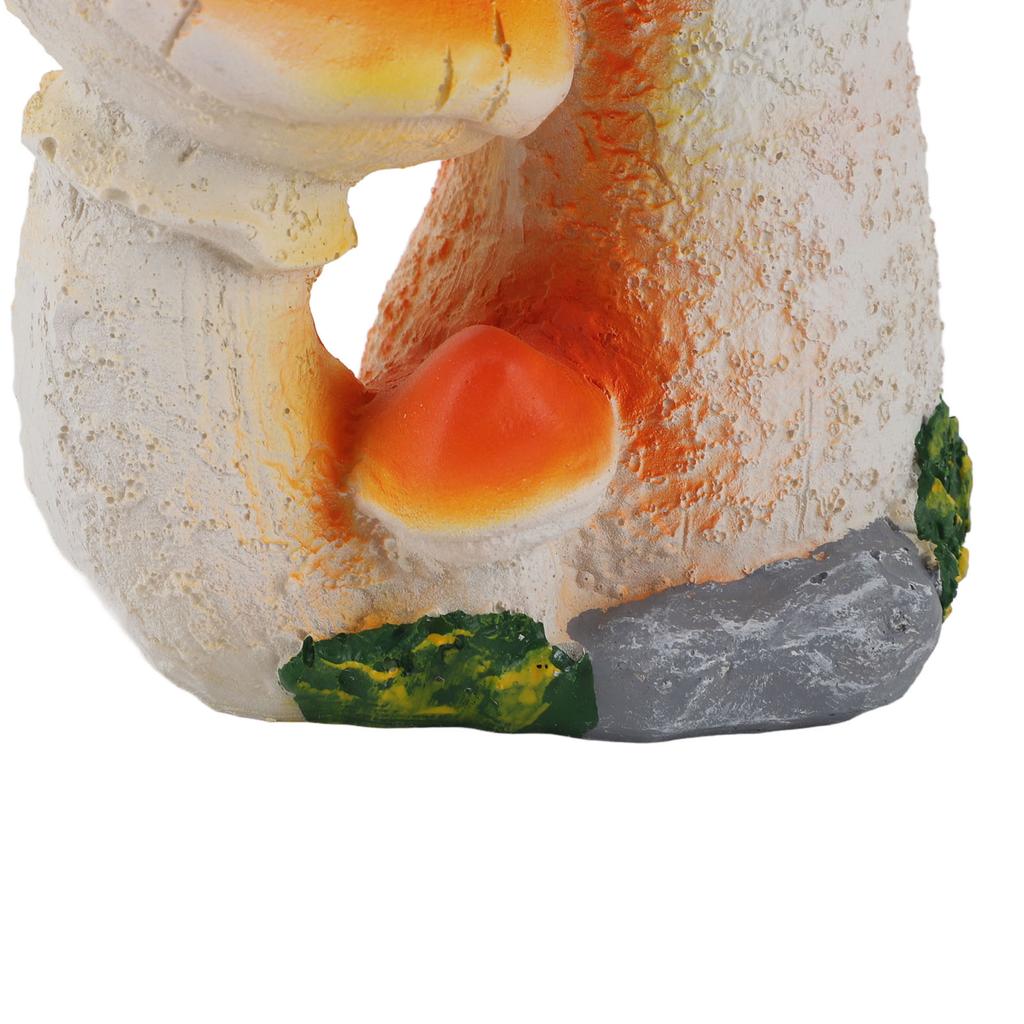 Mushroom Garden Decor Resin Exquisite 3 Mushrooms Decorative Mushroom Garden Ornament Easy To Maintain for Garden