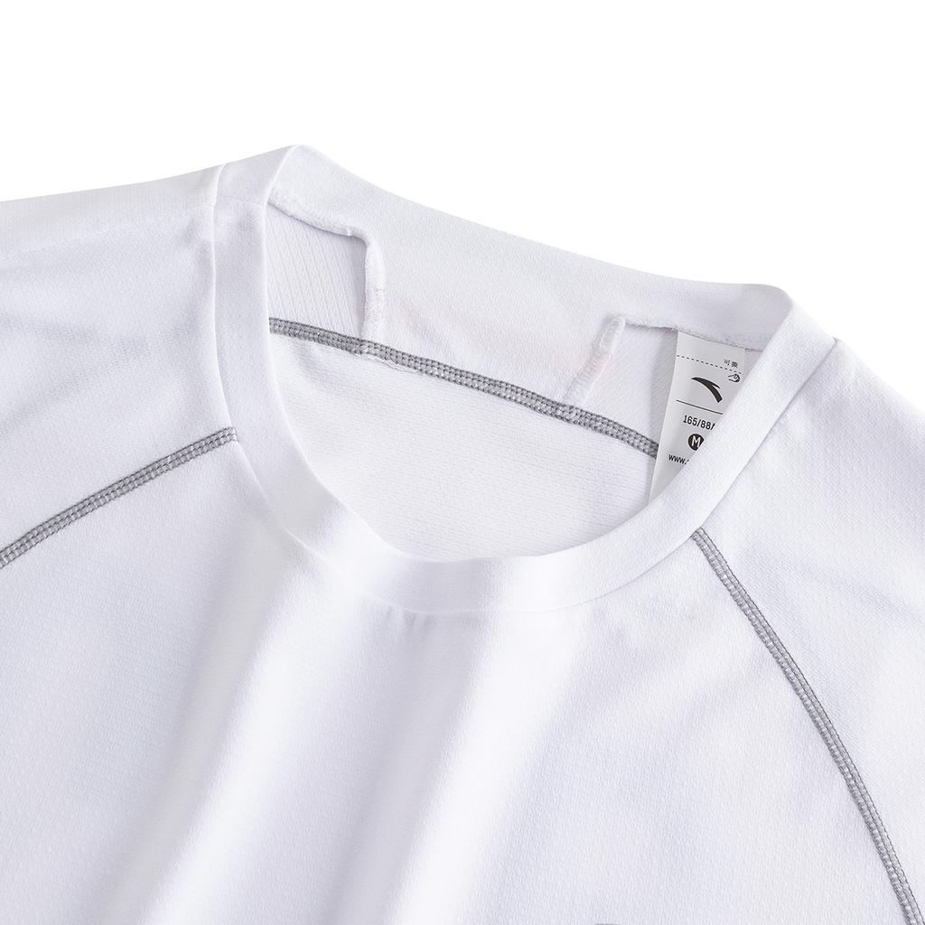 Anta Short Sleeve Knitted T-Shirt Summer 2026 Women tops Pure-White 962625106-1