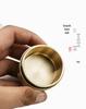 Leak-Proof Brass Medicine & Tea Storage Can - Portable Travel Jar with Threaded Seal, Multi-functional for Business Trips