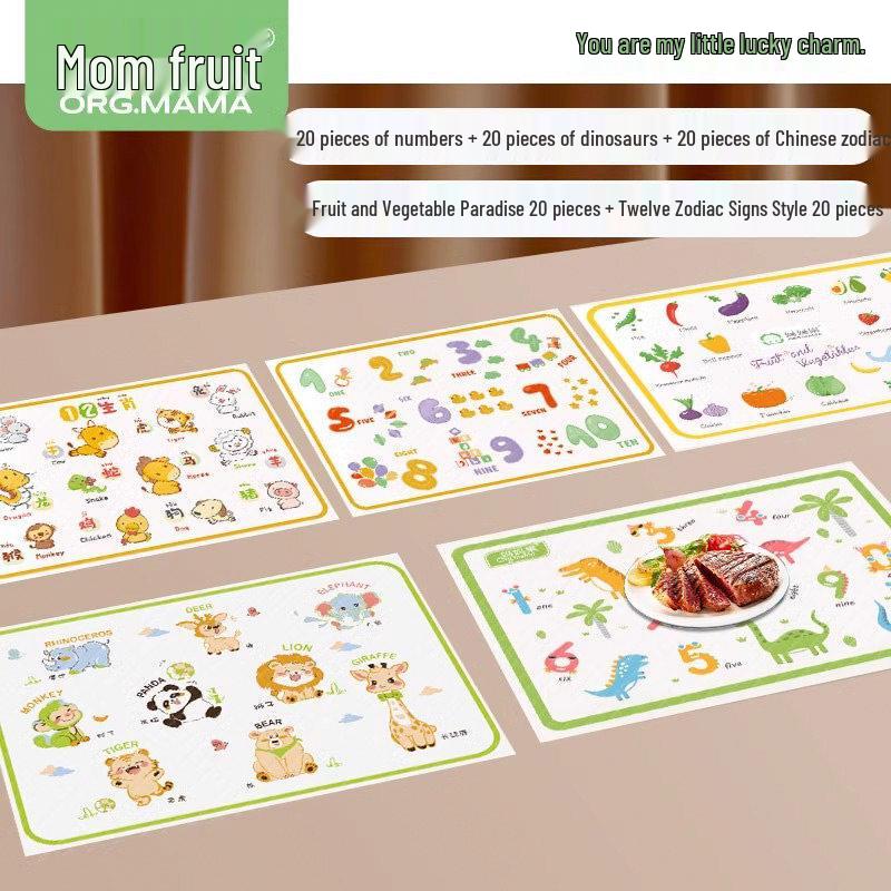 ZISIZ Disposable Baby Placemats