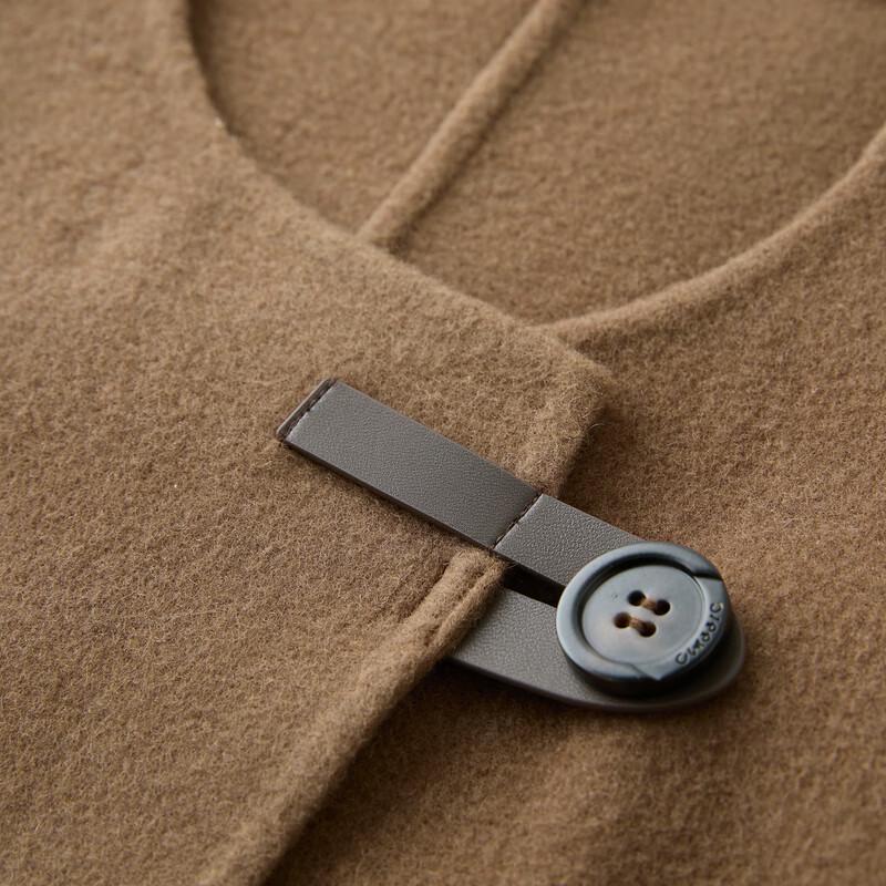 Sancai 2025 Winter Women's Mid-Length Loose Fit Double-Faced Wool Coat