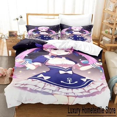 Comfortable Anime Print Bedding Set With Duvet Cover And Pillowcases Single Twin Full Queen King Sizes For All Ages