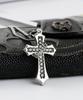Shoveoff Svn-2002 Crown Cubic Cross Pendant Necklace