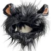 Breathable Lion Mane Wig Cap Hat Fluffy Pet Costume Comfortable Fit Dog Cat Wig Hat  Cosplay