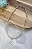 Pearl Choker Necklace with Flower Pendant – Handmade Jewelry