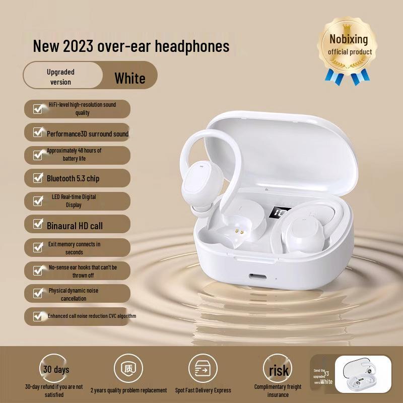 2025 Sport Wireless Headphones: Over-Ear Bluetooth for Running; Secure Fit, Comfortable Long Wear for Men and Women