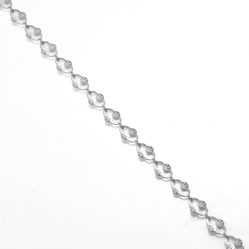Wholessale 1 Meter Stainles Steel Gold Color Handmade Heart Eye Sunflower Chains for Women Necklace Bracelet Anklet DIY Jewelry