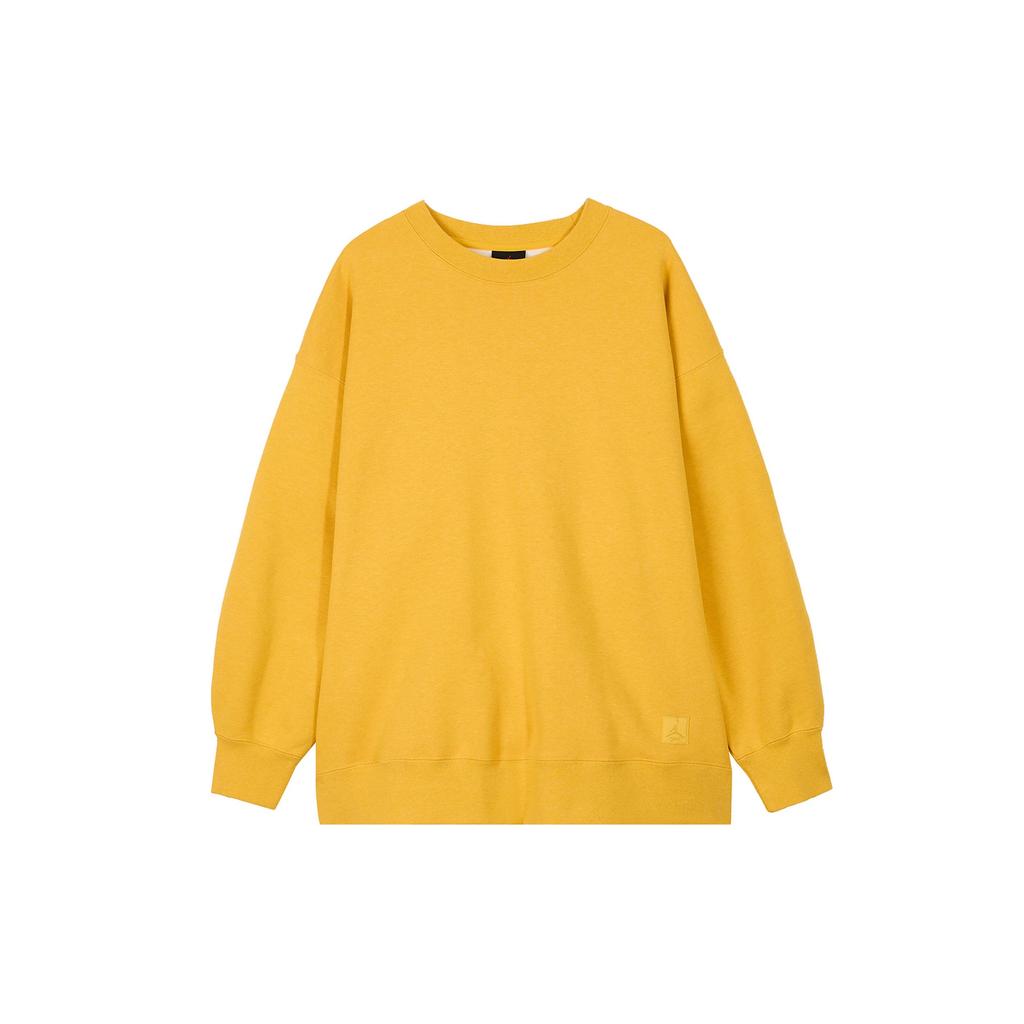 Jordan Flight Solid Color Fleece Casual Long Sleeve Sweatshirt Women Sweatshirt Ochre FB5117-752