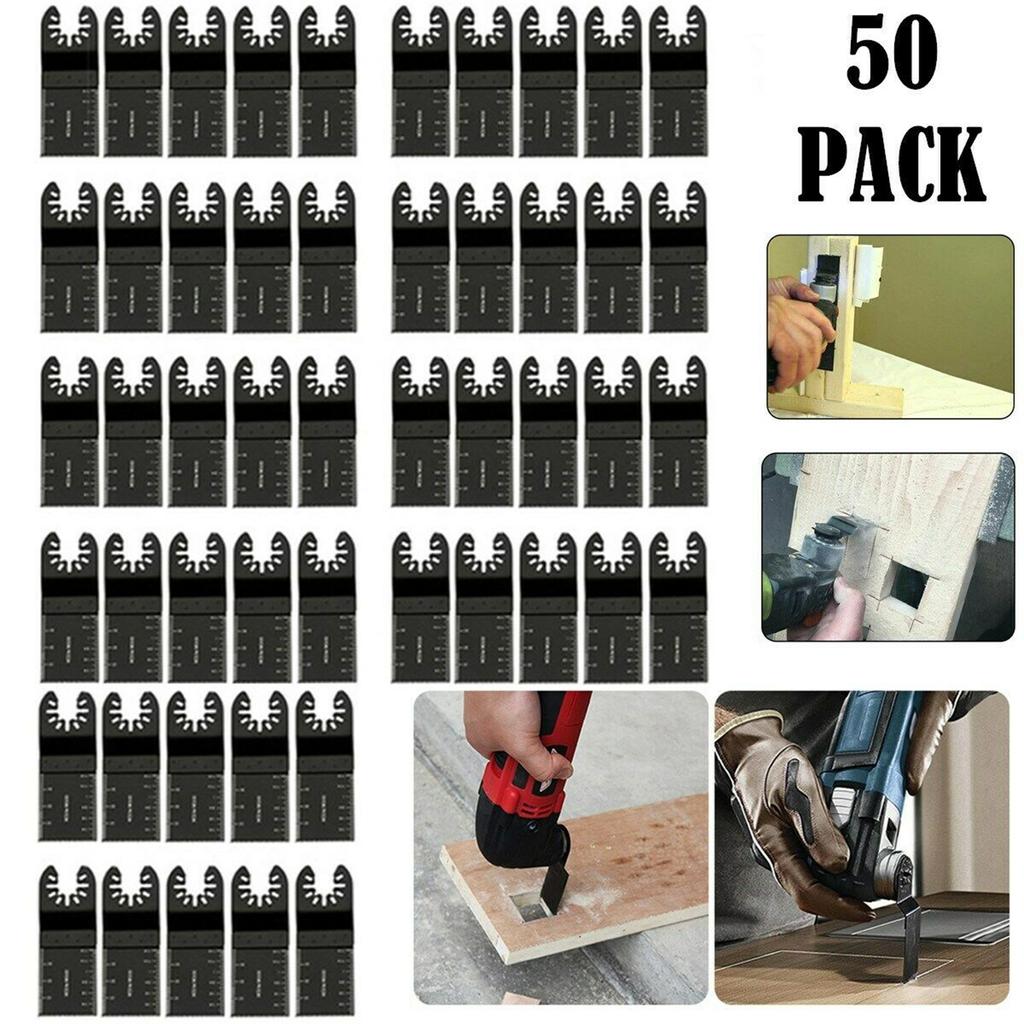 50pcs Saw Blade Oscillating Multifunctional Tool Compatible For Fein Porter Cable