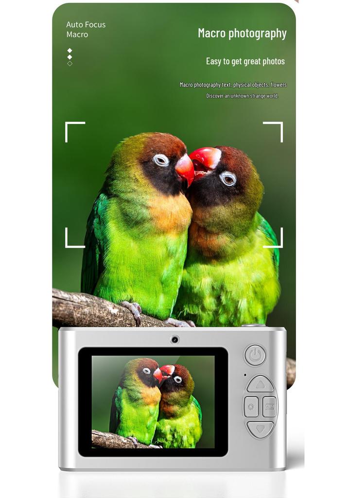 100MP Dual CCD Retro Student Card Camera - Uploadable & Portable