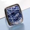 Sodalite 925 Silver Plated Ring US 7.5 Best Seller Gift Limited Stock Deal K3M61