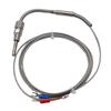 Type K Thermocouple 1/8 NPT K Type Thermocouple Exhaust Probe Temperature Sensor Glass Fiber Insulation Stainless Steel