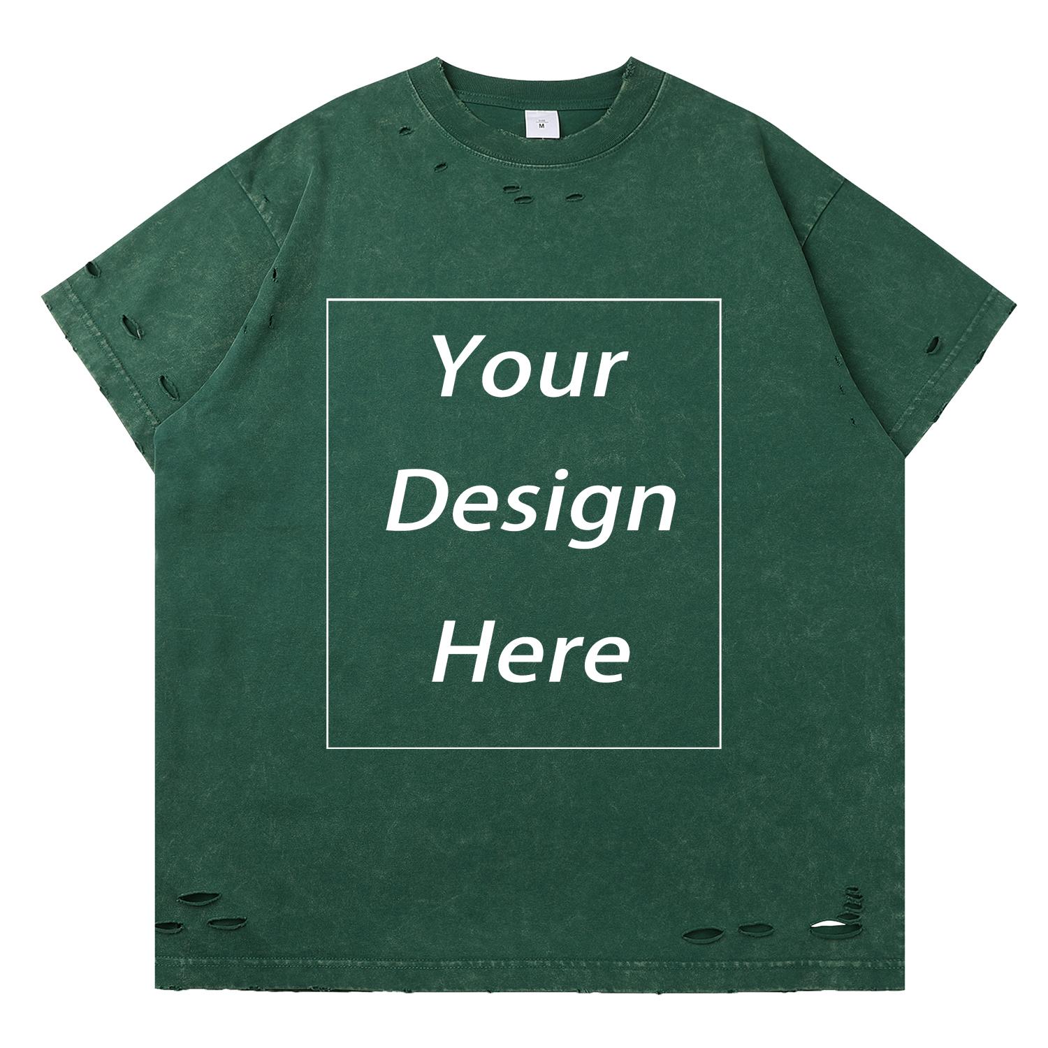 

300 г/м² 100% хлопок футболка с индивидуальным рисунком принт мужские футболки L