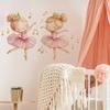 Painted Ballerina Wall Sticker Self-Adhesive Removable for Bedroom Living Room Hallway Closet Dorm Elegant Home Decor Art