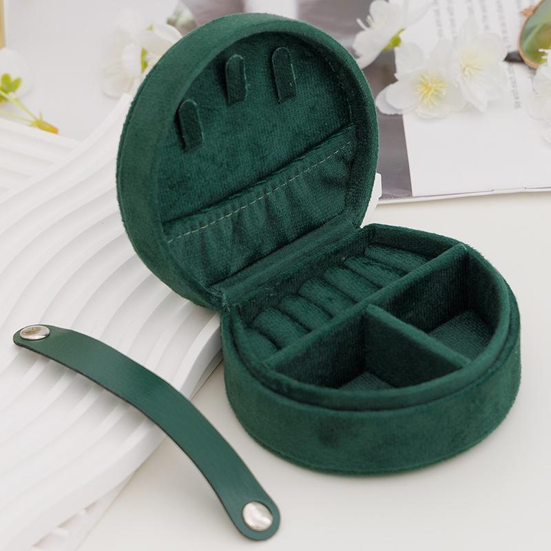 Portable Jewelry Box, Flannel, Mini Portable Cute Box, Necklace, Rings, Earrings, Earrings, Studs, Jewelry, Jewelry Storage Box