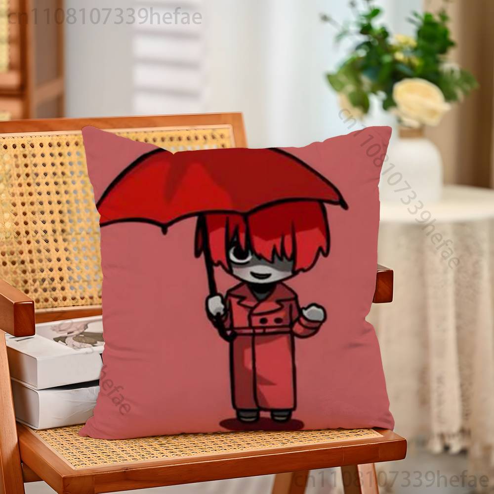 HHomicipher Funny Pillow Case Antidustmite Pillowcase Invisible Zipper Silky Short Plush Sofa Cushion Cover