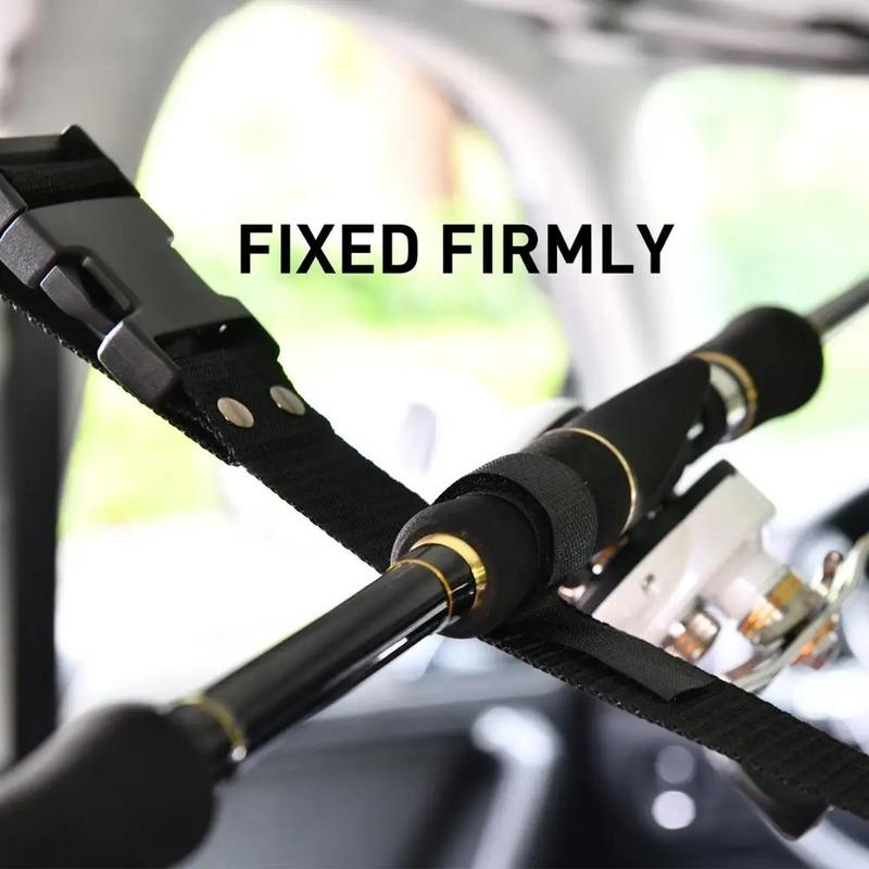 Fishing VRC Vehicle Rod Carrier Rod Holder Belt Strap With Tie Suspenders Wrap Fishing Tackle Boxes Tools Box Accessories