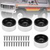 4pcs Metal 1.9 Inch Wheel  S 10   Hole Hub for   SCX10 1/10 RC Climbing Car