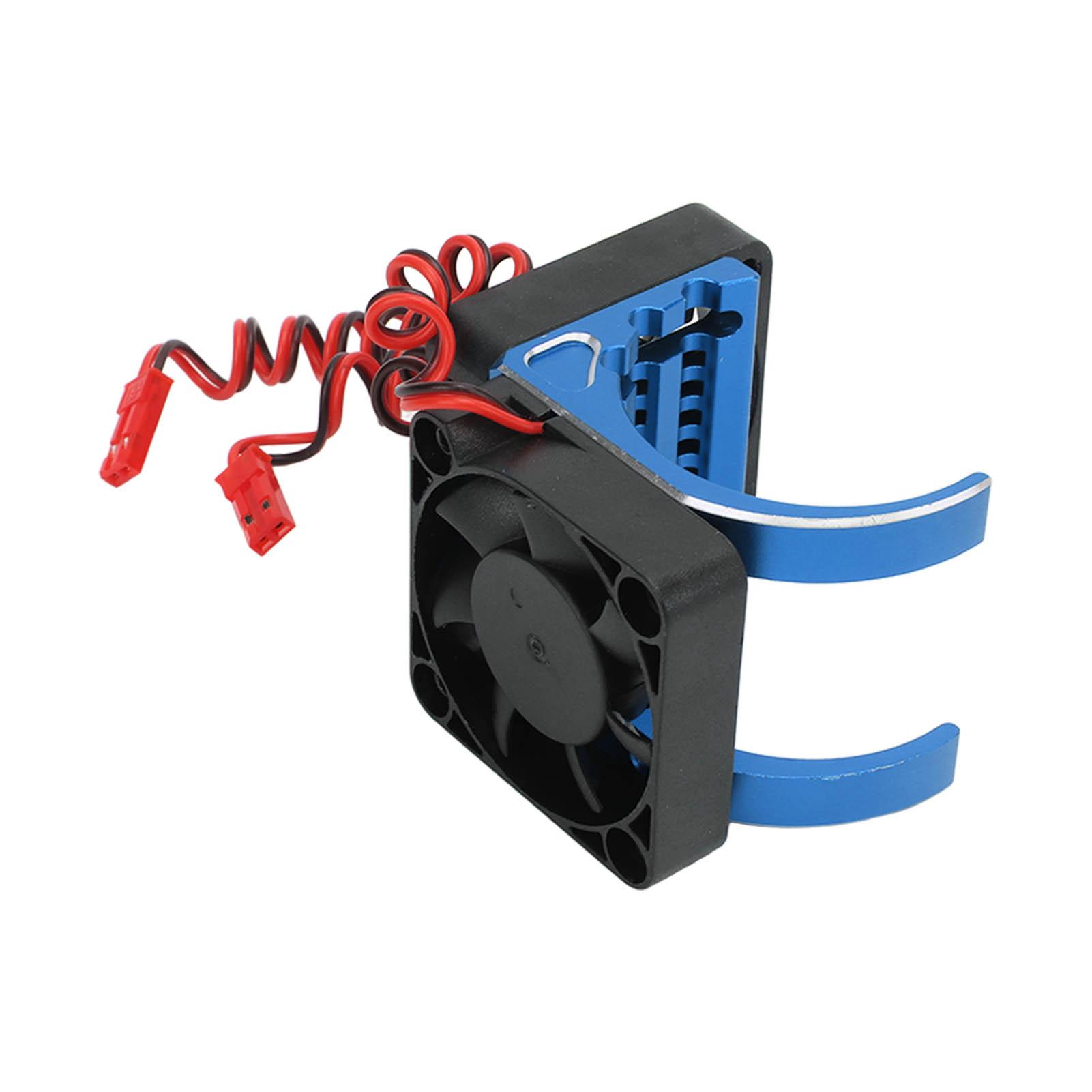 

RC Brushless Motor Heatsink Professional Double RC Car Motor Cooling Fan for 1.65in Diameter Brushless Motor Blue синій