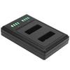Portable Mini Camera Battery Charger for NPBX1 Camera Dual Charger with LCD Display