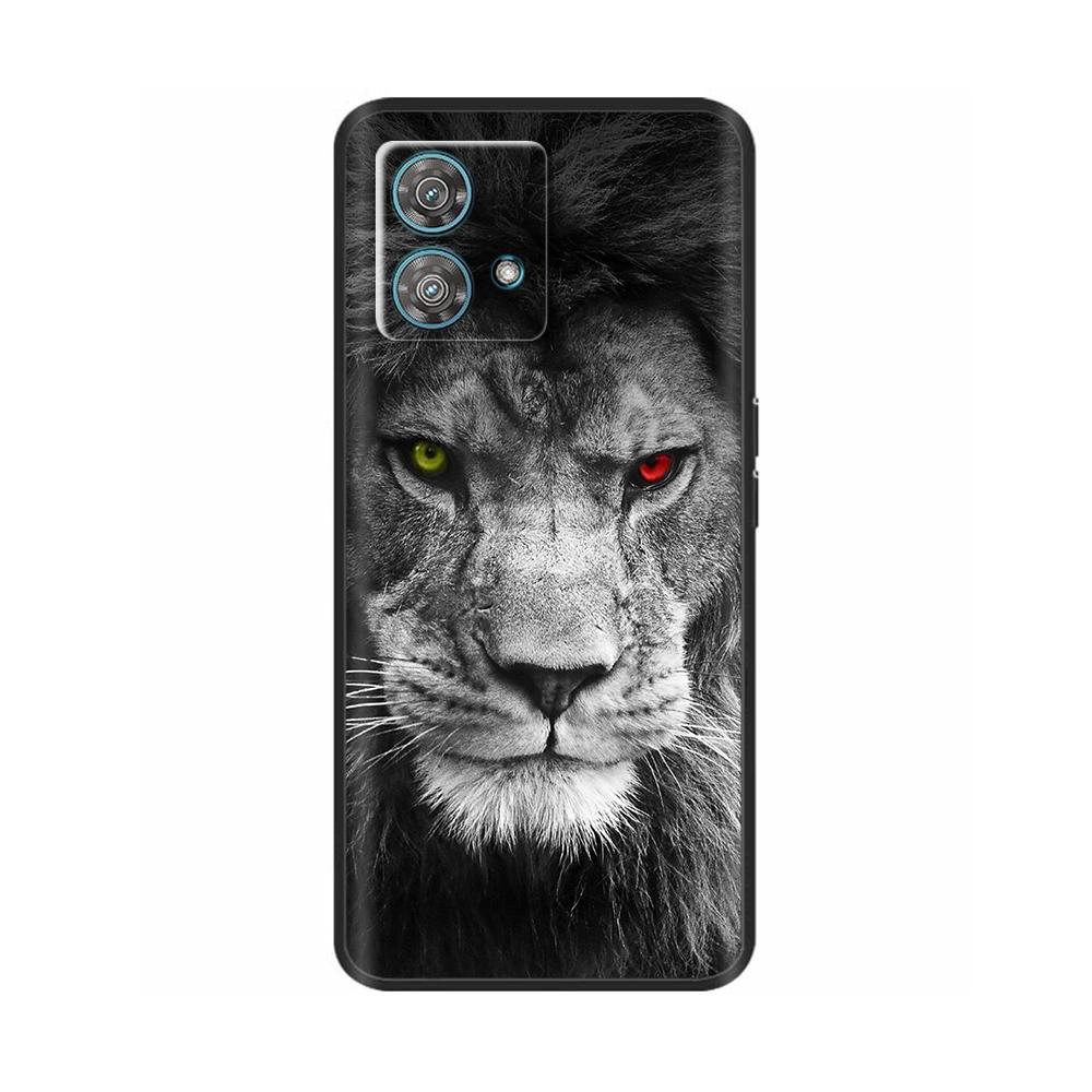 For Motorola Edge 40 Neo Case Cute Soft Black Silicone Phone Back Cover for Moto Edge40 Edge 40 Neo Protective Shell Cases Coque