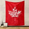 Red Maple Leaf Canada Art Tapestry Wall Hanging, Canadian Flag Poster, Patriotic Wall Decor for Bedroom Living Room Dorm