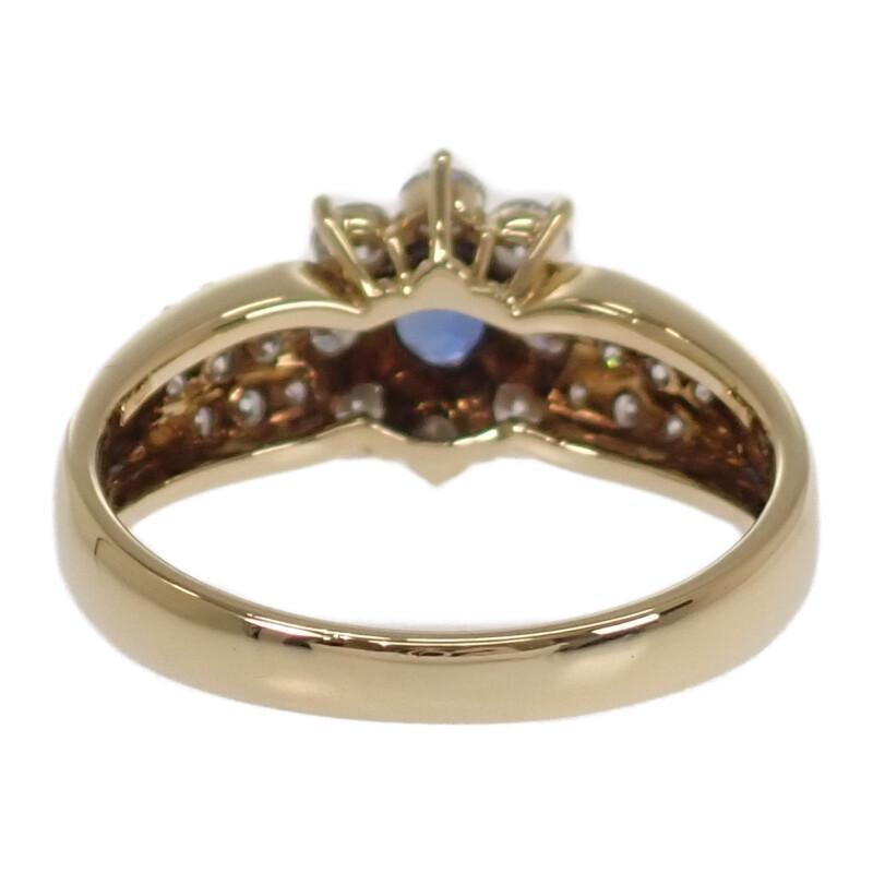 no brand  #11.5(JP Size) ring blue/gold K18 yellow gold Women