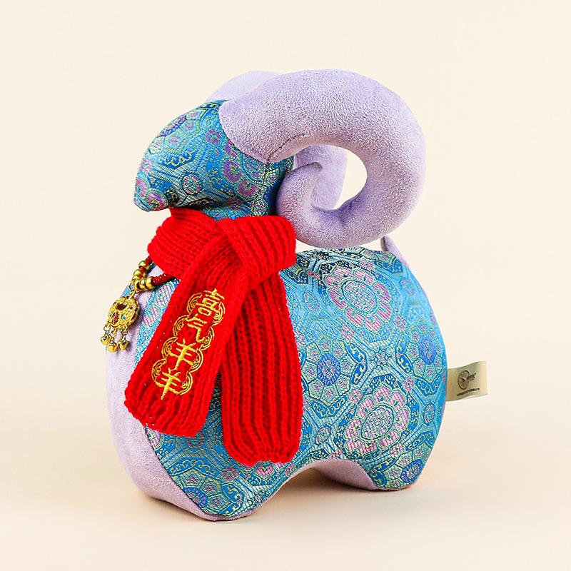 Ethnic Style Floral Zodiac Horse Plush Toy Gift