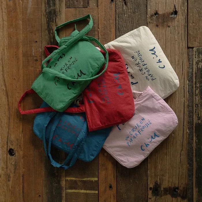 Paper Heart Puffer Bag (Pink)
