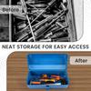 Large Metal Tool Storage Box with Handle for Workshop Portable Tool Case with Lid Locking Organiser Box for Hardware Part