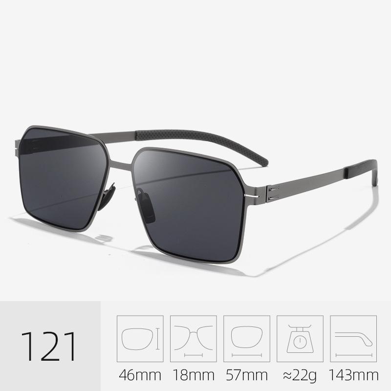 Men's Color-Changing Polarized Sunglasses - Day/Night UV Protection, High-Definition, Fashionable for Driving.