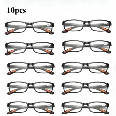 10 Pcs Reading Glasses Men Ultralight Anti Blue Light Presbyopia Eyeglasses Men's Hyperopia Optical Eyewear Diopters