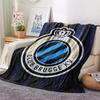 1PC Club Brugge KV Patterned Flannel Blanket Suitable For All Seasons for Home Decor Warmth and Comfort Gifts Holiday Present