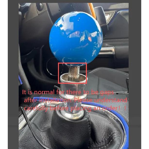 Universal 6 Speed Ball Shape Acrylic Car Gear Shift Knob Shifter Lever Head
