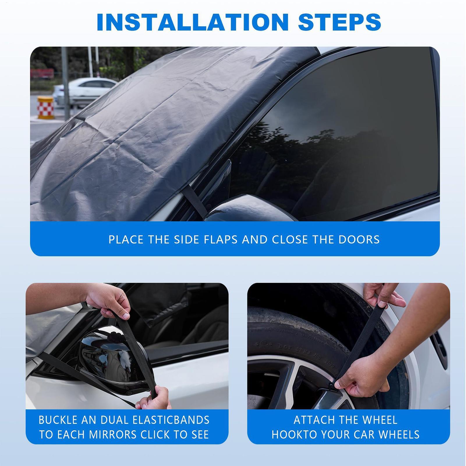 

Snow Cover For Car Magnetic Oxford Frost Shield Car Cover For Snow For Suv Truck Van Sedan Auto Vehicle Window Winter China Mainland