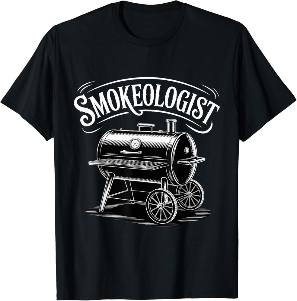 Smokeologist Funny Pitmaster BBQ Smoker Grilling TShirt unisex TShirt Unisex T-Shirt L