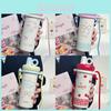 Blue Ribbon Reusable Vacuum Flask With Large Capacity For Gifts And Daily Commute