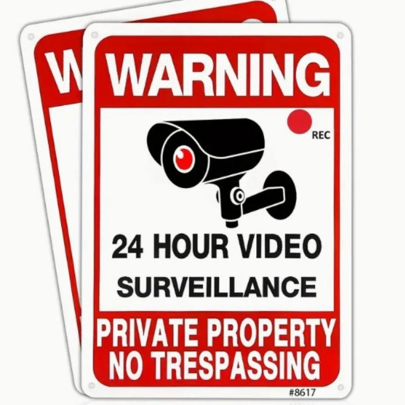 2 шт. Виниловая наклейка Видеонаблюдение Наклейка на автомобиль Водонепроницаемая Декорация для бампера Заднего стекла 6*6CM  2PCS