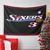 "Sixers Logo with Basketball Design" Pattern Wall Hanging Tapestry Decorative Tapestry Home Decor for Bedroom and Living Room