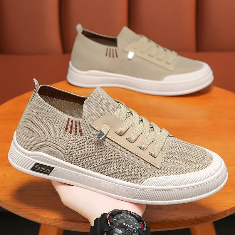 Fashion Shoes Men's Summer 2025 New Edition Men's Shoes Solid Color Casual Canvas Shoes Breathable Singlees