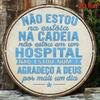 Vintage Portuguese 8x8 Inch Aluminum Sign, Thank God For Another Day Quote Wall Decor