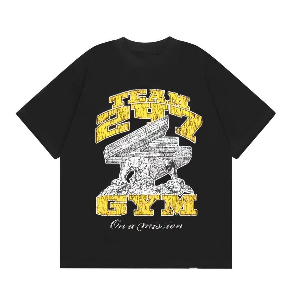 Printed T-Shirt Men's Summer Trend Short Sleeve Comfortable Versatile Top Loose Casual Fashion Couple Clothing