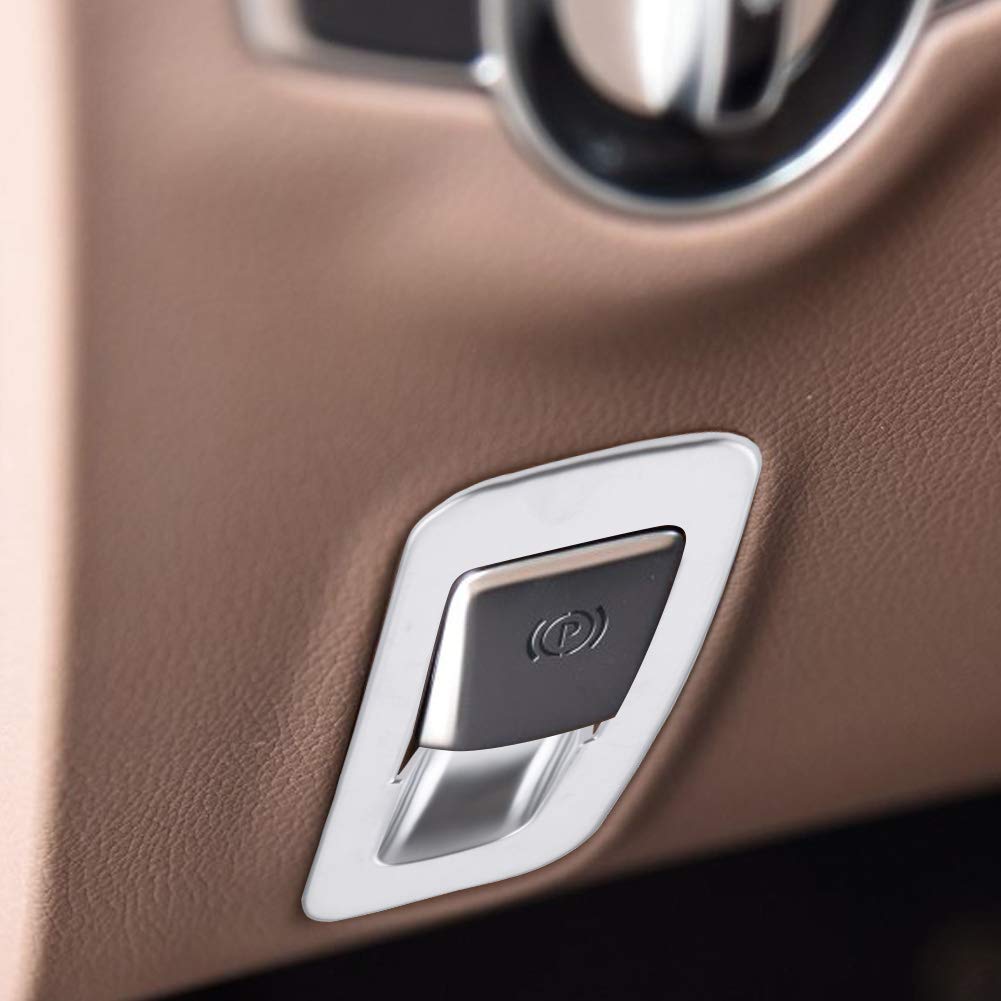 ViaGasaFamido Chrome abs Plastic Handbrake Cover Trim for Mercedes-Benz E-Class W213GLC Class X253C Class