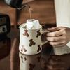 High Value Cute Bear Cup Creative Ceramic Mug Cup Household Tea Cup Coffee Cup Breakfast Cup
