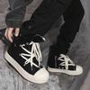New men's platform heightening men's shoes casual high-top canvas shoes niche high street board shoes men X