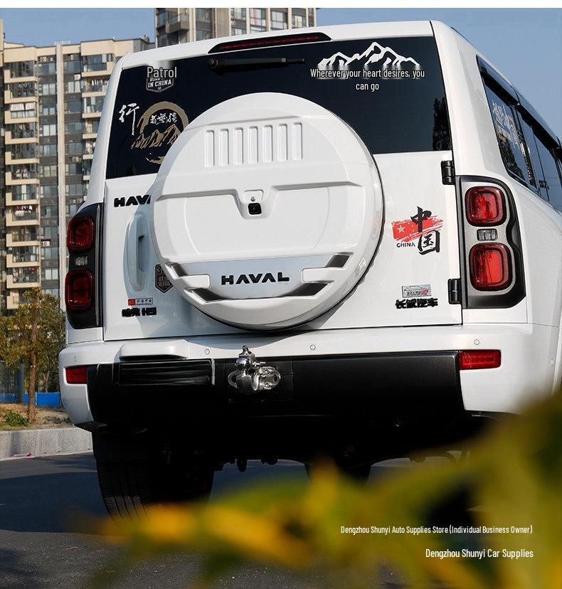 Shunyi Haval Modified Trailer Hitch Rear Stainless Steel 2nd Gen Ruffian Tiger Head Arm Hook Accessories