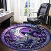 1PC Moon Witch Office Round Area Rug, Indoor Mat Suitable ForOffice, Under Office Chairs Bedroom Living Room Home Decor, Room Deco, D144